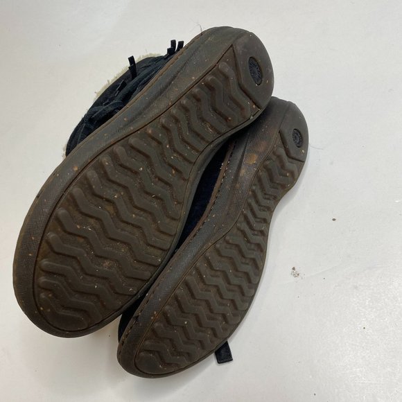 UGG Gaviota Black Suede Boots, women's size 8, multi wrap/fringe. - Picture 8 of 9